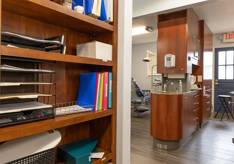 Hallway in Waverly dental office